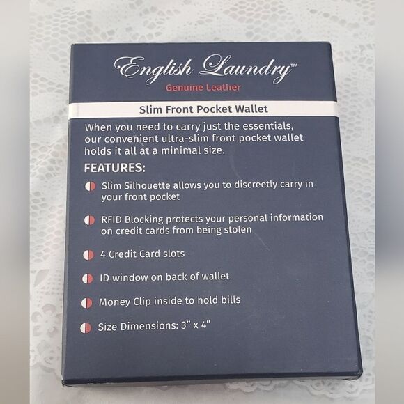 English Laundry Money Clip Pocket Wallet New - Picture 6 of 6